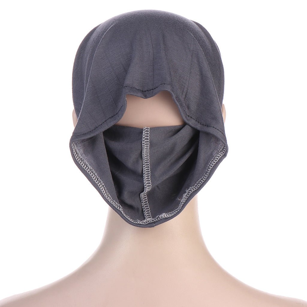 Mariam's Collection Mariam's Collection MH075 Flat Brim With Pierced Ears - Pullover Hat — product category context