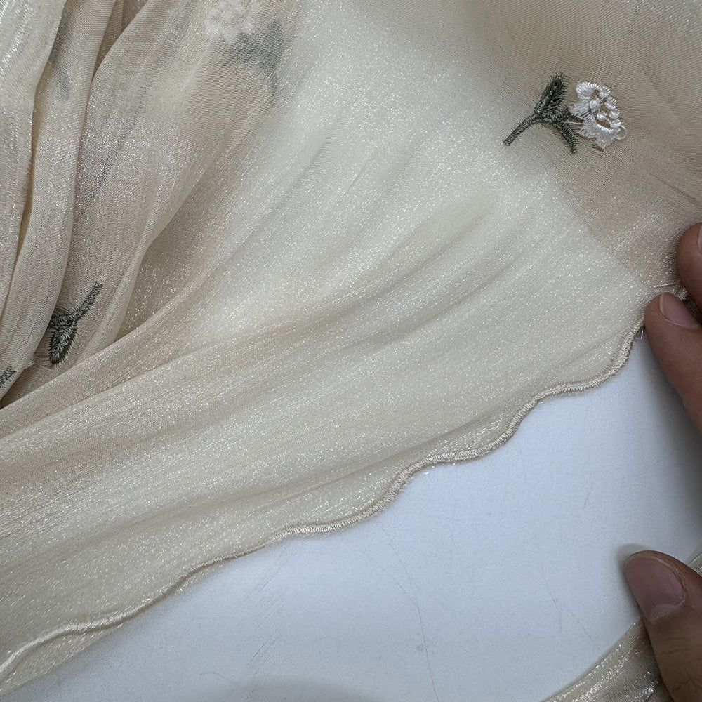 Mariam's Collection Mariam's Collection MH080 Breathable And Cool Crepe Embroidered Hijab — product category context