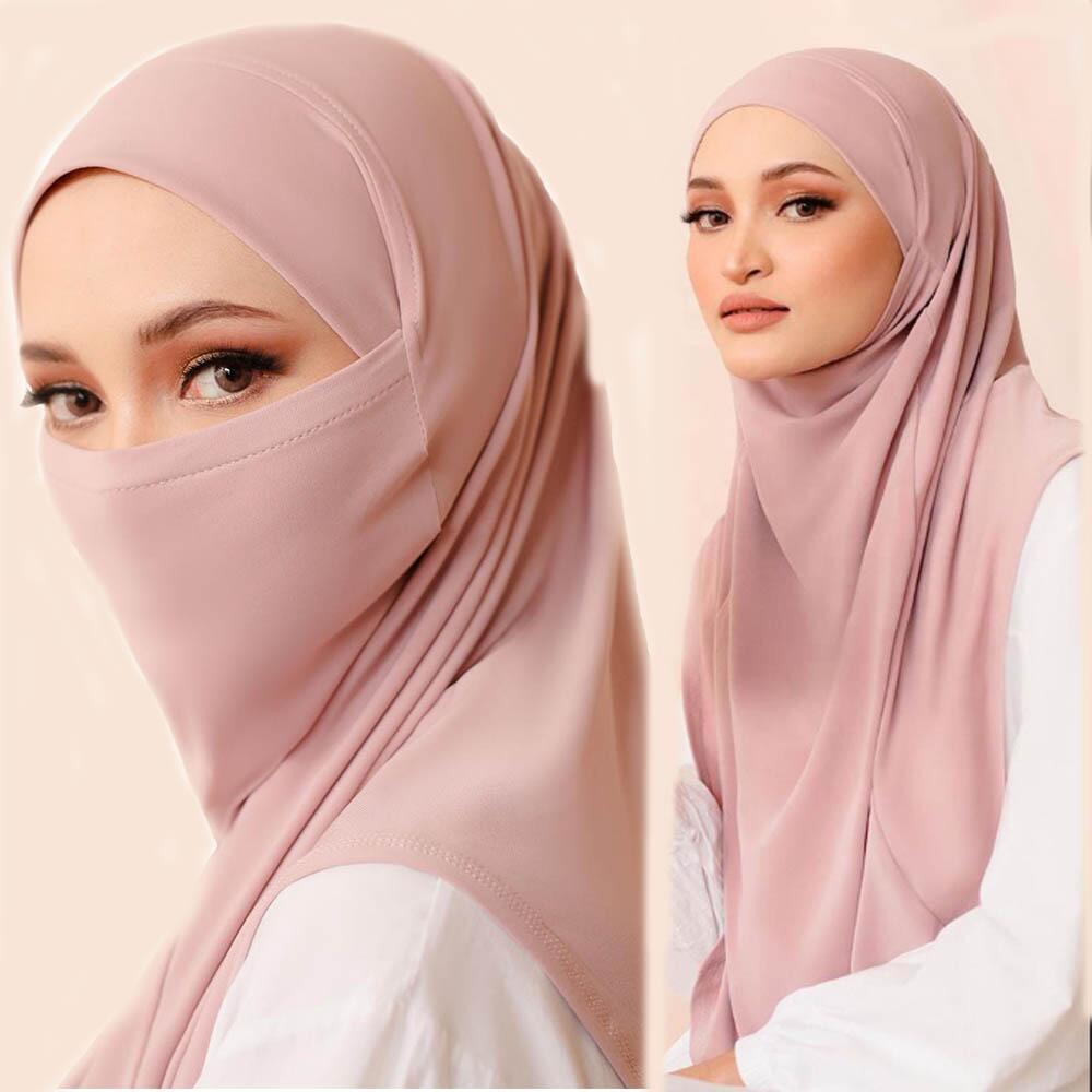 Mariam's Collection Mariam's Collection MH081 Dual Purpose Veil Bottom Hat Hijab — main product shot