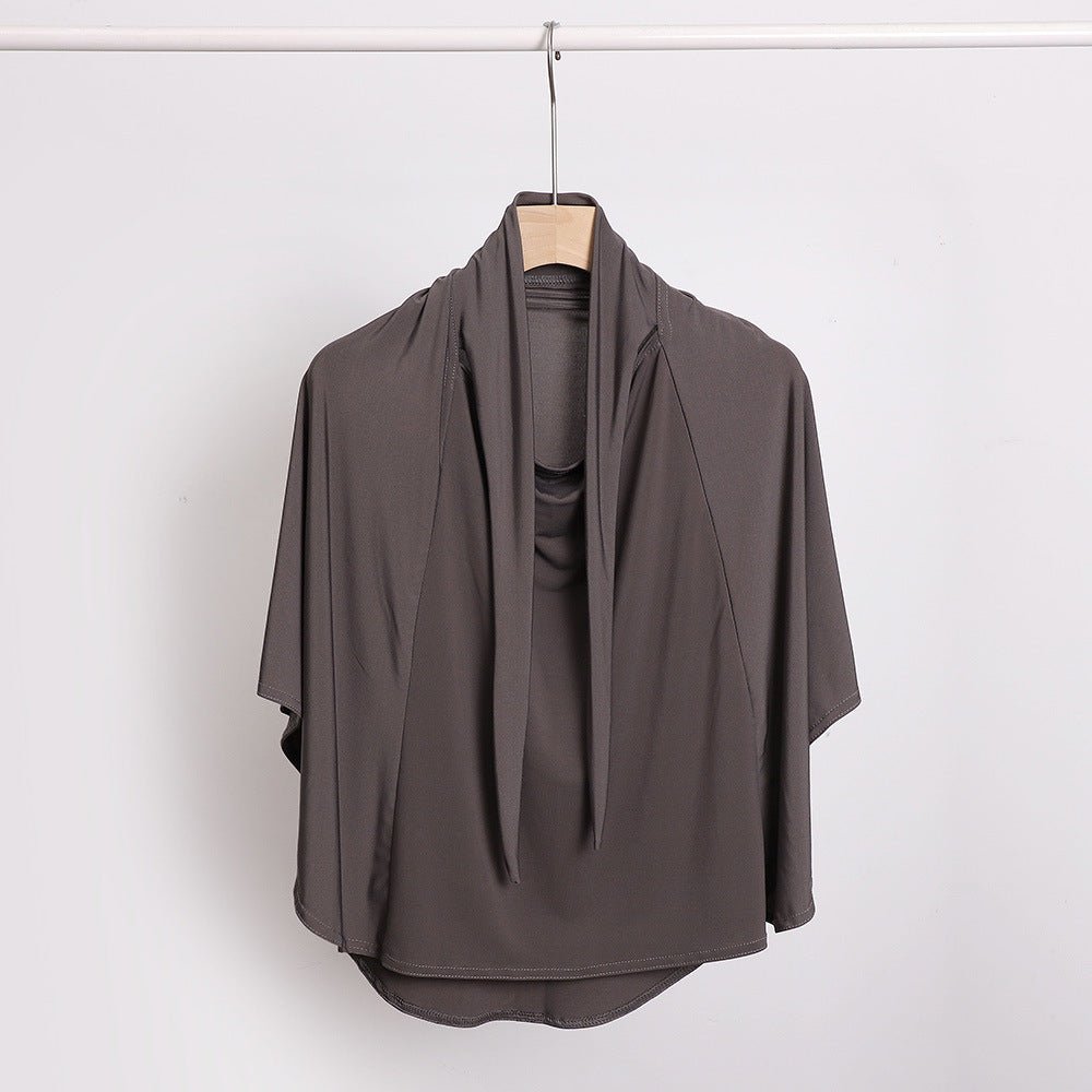 Mariam's Collection MH081 Dual Purpose Veil Bottom Hat Hijab — feature highlight