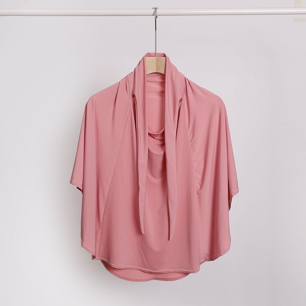 Mariam's Collection MH081 Dual Purpose Veil Bottom Hat Hijab — feature highlight