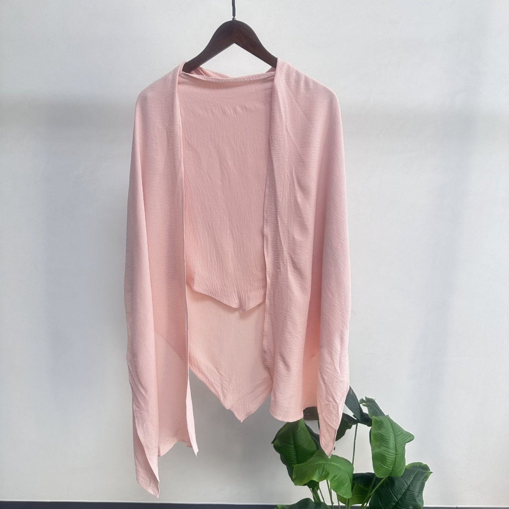 Mariam's Collection Fashion Single Layer Hijab Shawl With Scarf (MH082) — lifestyle worn / used context