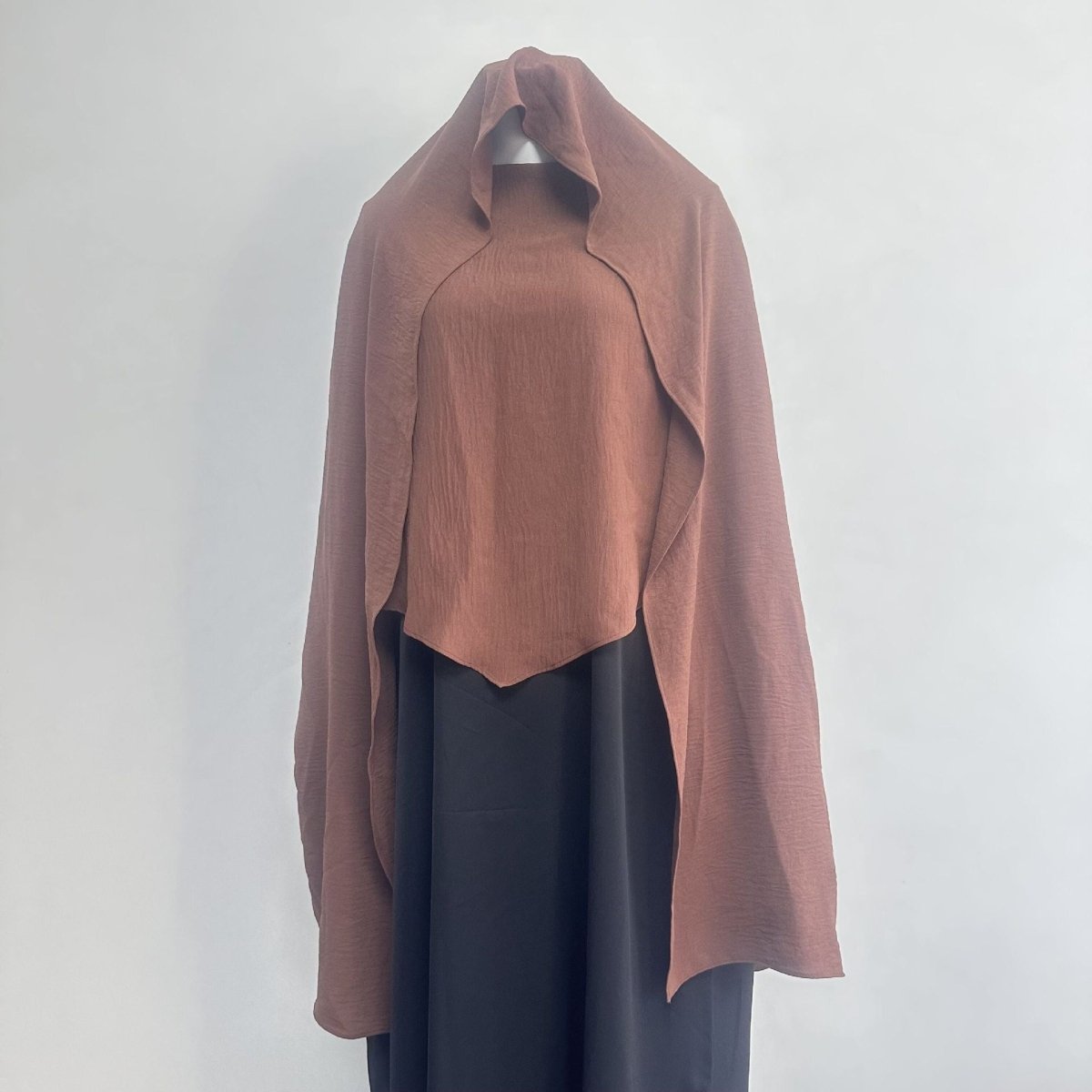 Mariam's Collection Fashion Single Layer Hijab Shawl With Scarf (MH082) — comparison shot