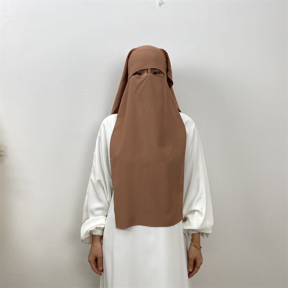 Mariam's Collection Nida Niqab: Fashionable And Versatile Niqab For Modest Muslimas  (MH085) — side view