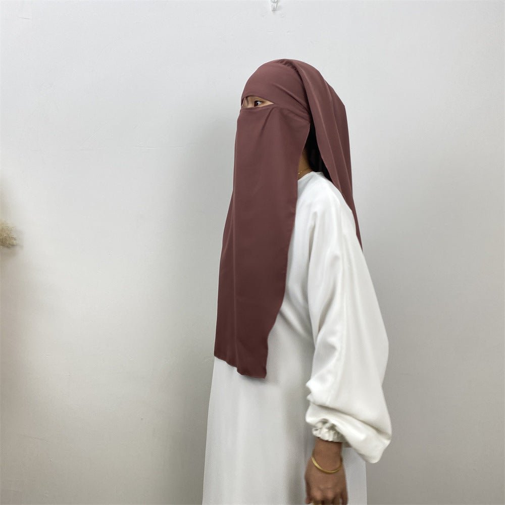 Mariam's Collection Nida Niqab: Fashionable And Versatile Niqab For Modest Muslimas  (MH085) — fabric or material detail
