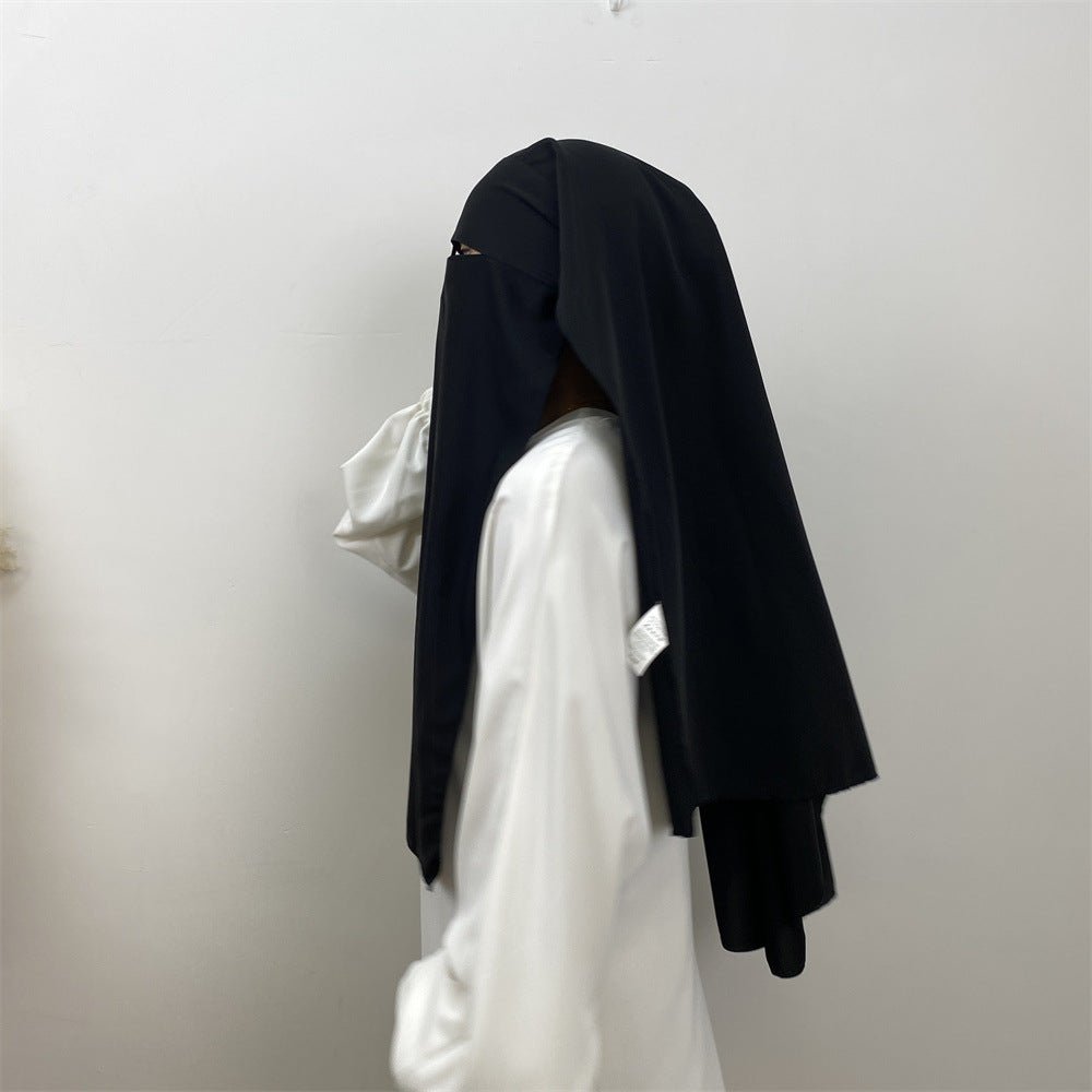 Mariam's Collection Nida Niqab: Fashionable And Versatile Niqab For Modest Muslimas  (MH085) — flat-lay composition