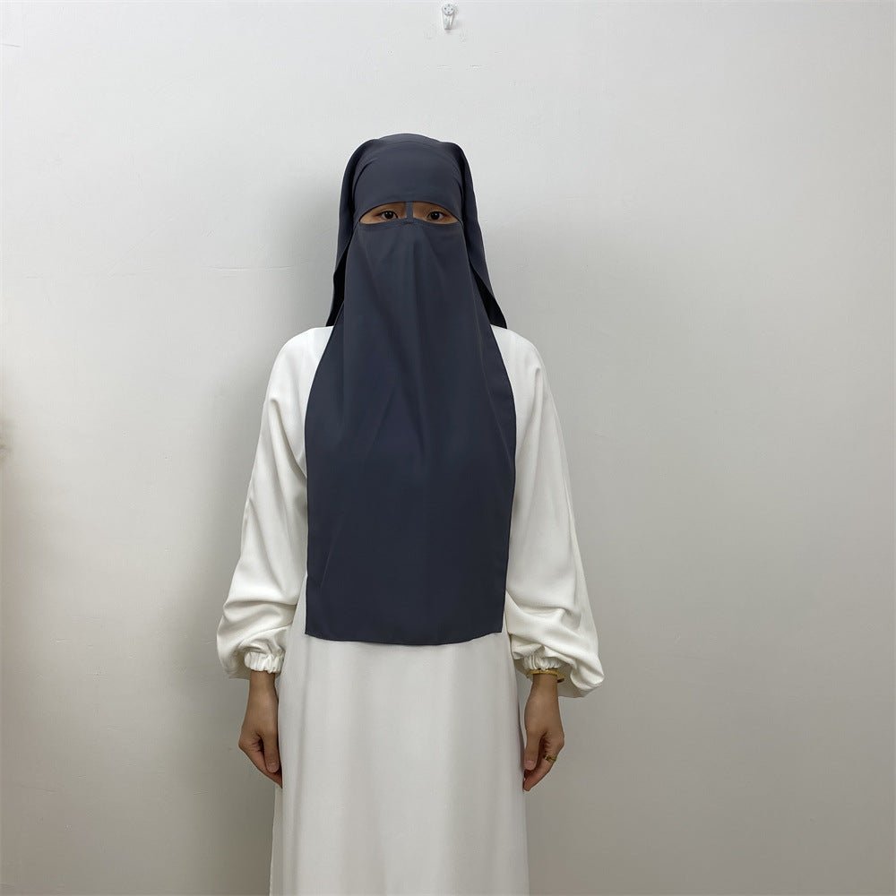 Mariam's Collection Nida Niqab: Fashionable And Versatile Niqab For Modest Muslimas  (MH085) — flat-lay composition