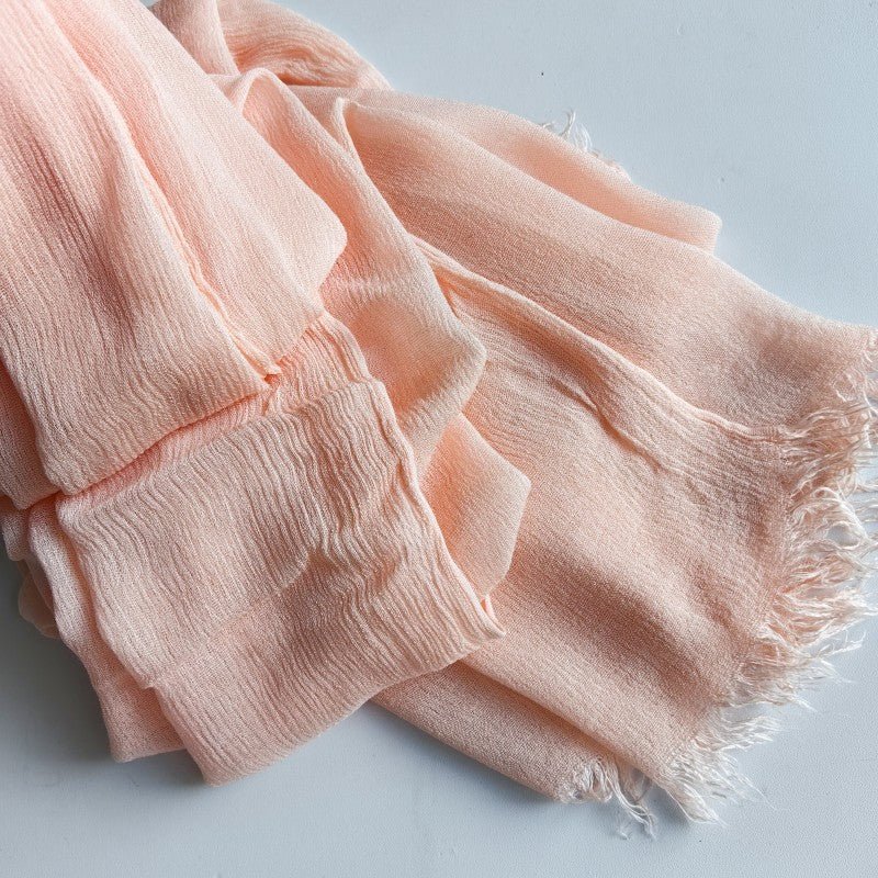 Mariam's Collection Cotton Tassel Hijab | Crepe Tassel Hijab (MH086) — detail shot 9