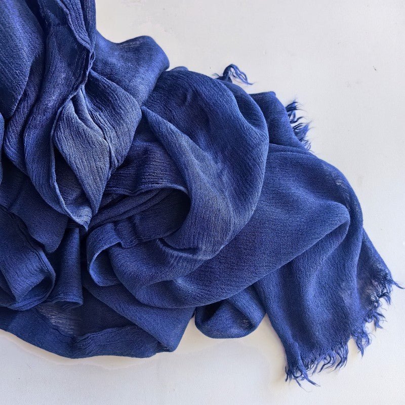 Mariam's Collection Cotton Tassel Hijab | Crepe Tassel Hijab (MH086) — detail close-up