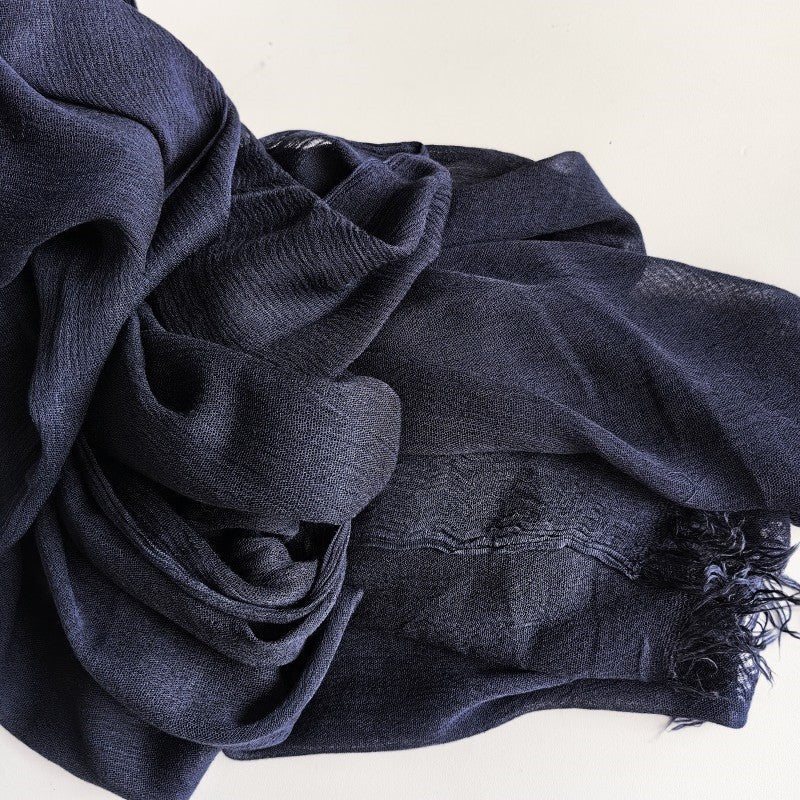 Mariam's Collection Cotton Tassel Hijab | Crepe Tassel Hijab (MH086) — detail shot 7