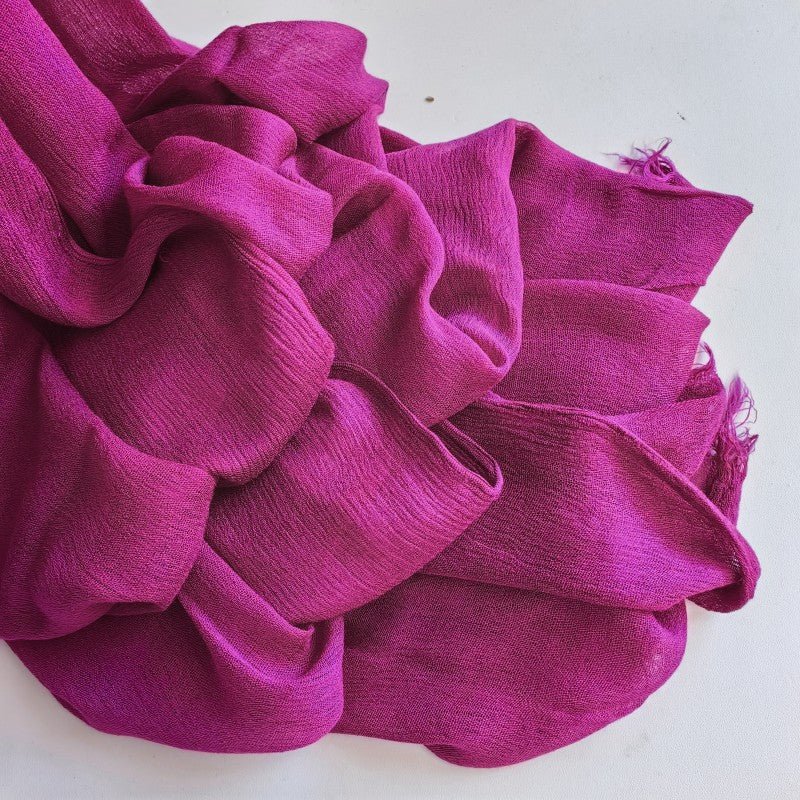 Mariam's Collection Cotton Tassel Hijab | Crepe Tassel Hijab (MH086) — alternative angle