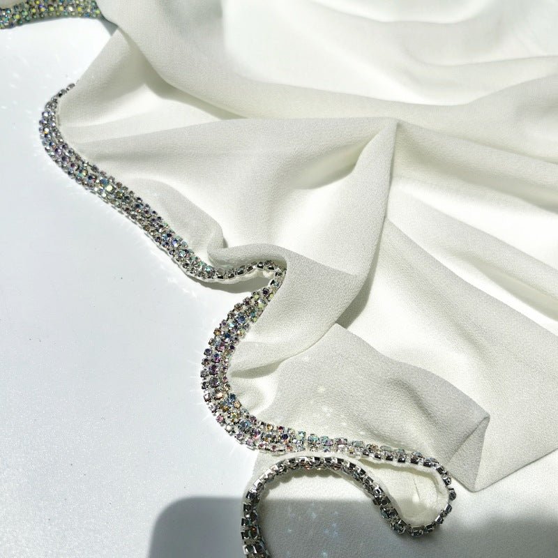 Mariam's Collection Diamond Trimmed Chiffon Hijab(MH087) — main product shot