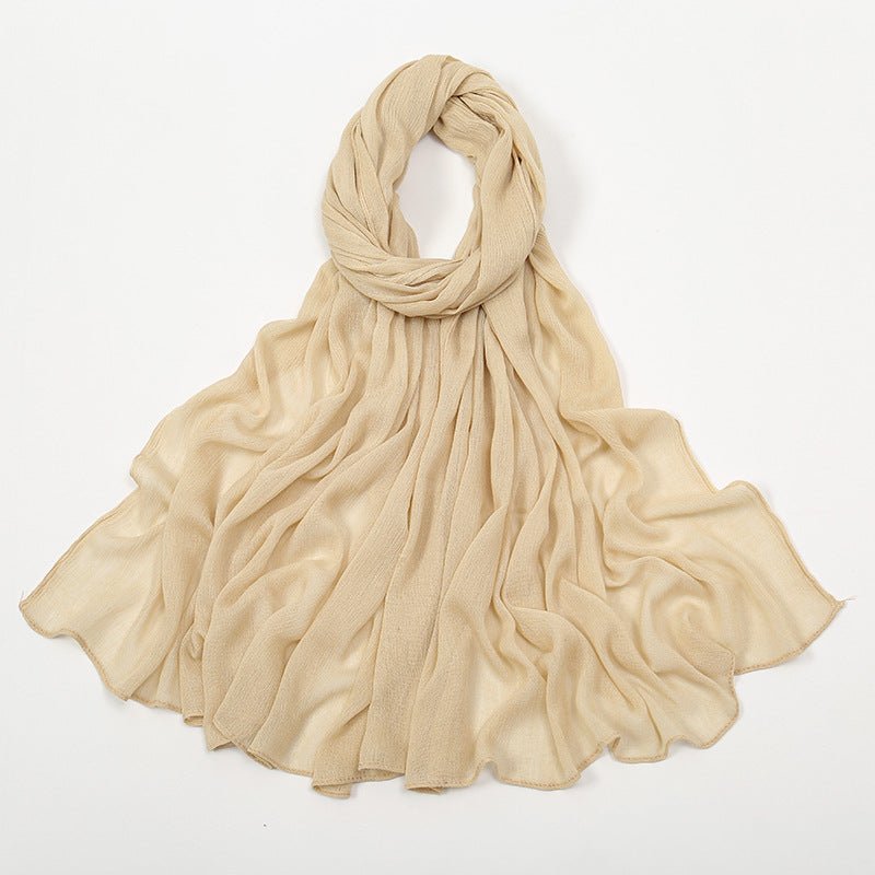 Mariam's Collection MH088 Long curly Rayon Hijab — back view