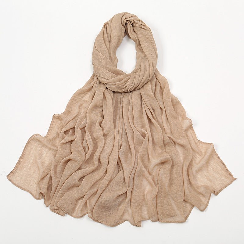 Mariam's Collection MH088 Long curly Rayon Hijab — side view