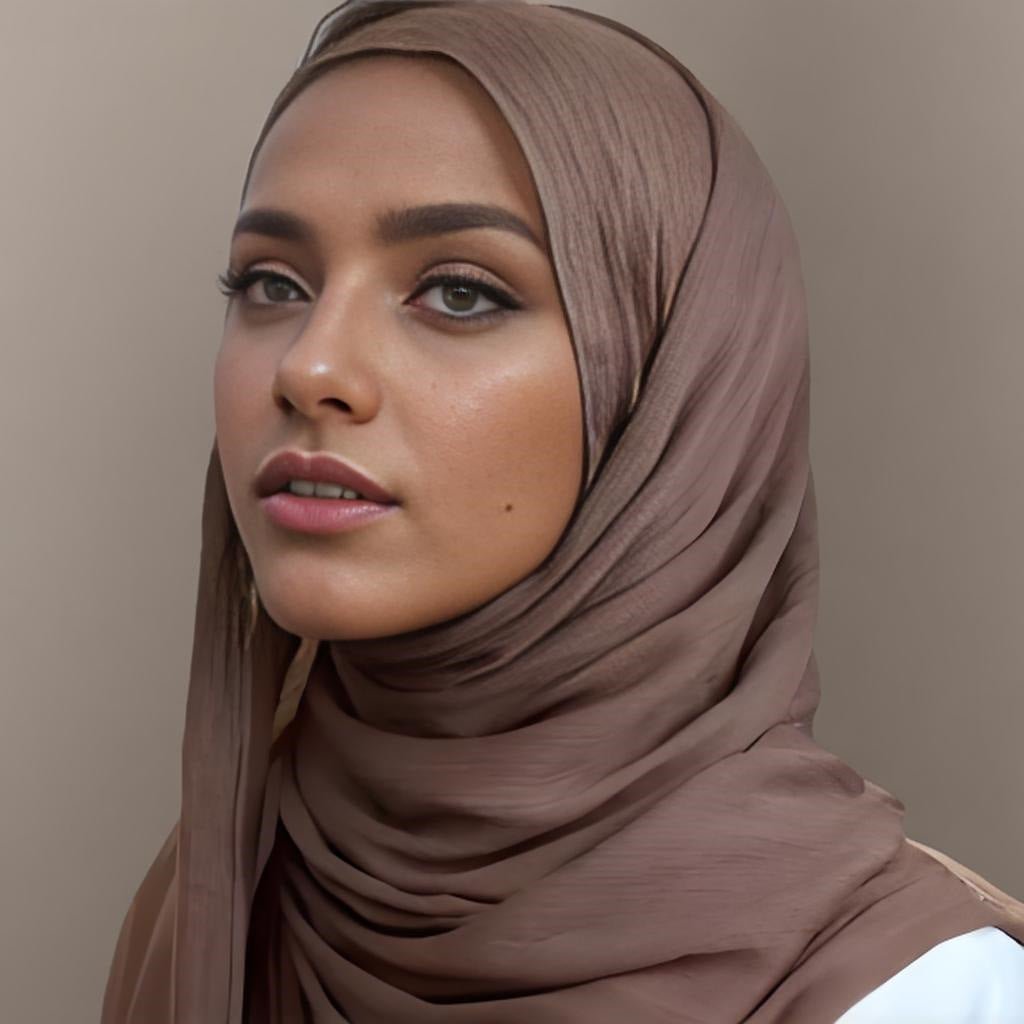 Mariam's Collection MH088 Long curly Rayon Hijab — main product shot