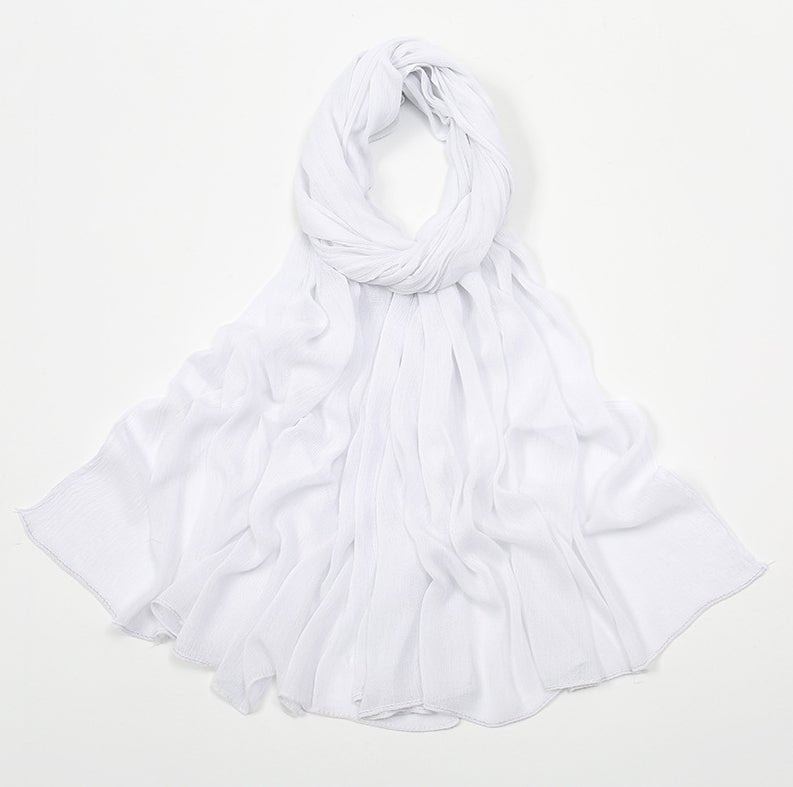 Mariam's Collection MH088 Long curly Rayon Hijab — in-use photo