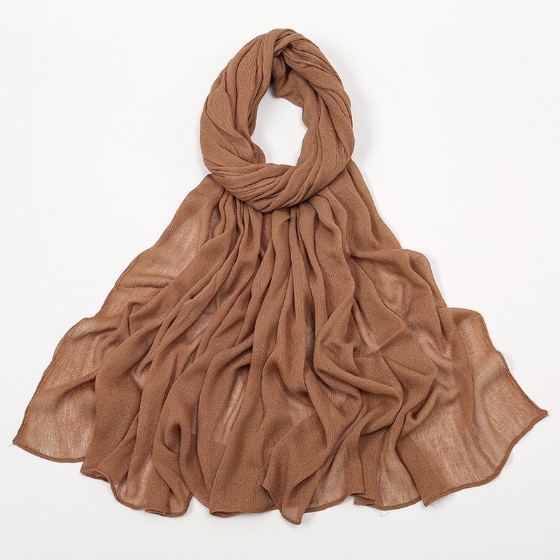 Mariam's Collection MH088 Long curly Rayon Hijab — detail close-up