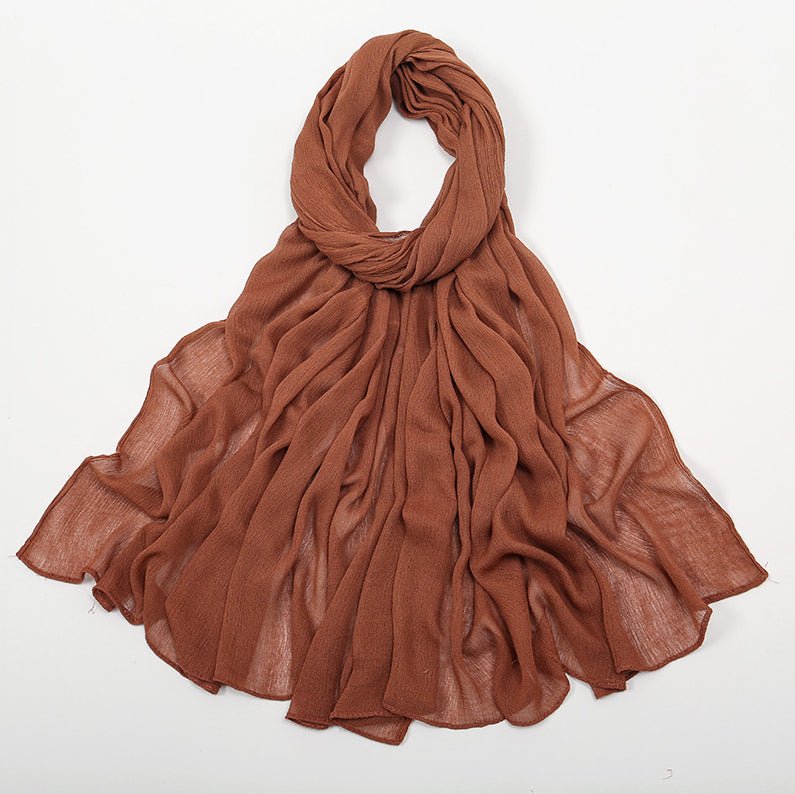 Mariam's Collection MH088 Long curly Rayon Hijab — fabric or material detail