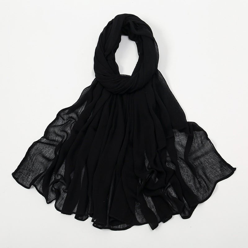 Mariam's Collection MH088 Long curly Rayon Hijab — lifestyle worn / used context