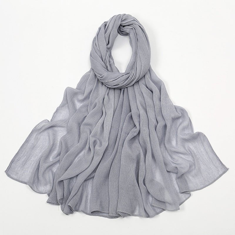 Mariam's Collection MH088 Long curly Rayon Hijab — product on model