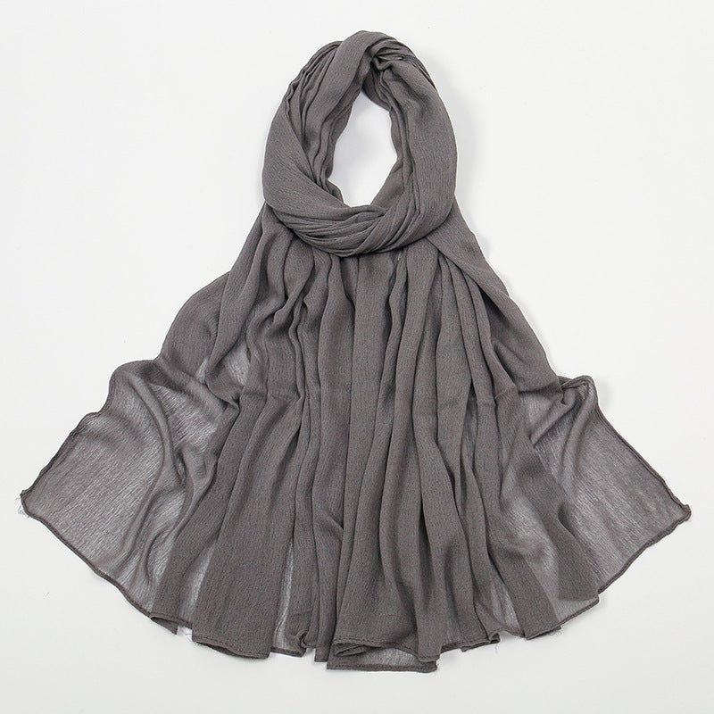 Mariam's Collection MH088 Long curly Rayon Hijab — fabric or material detail