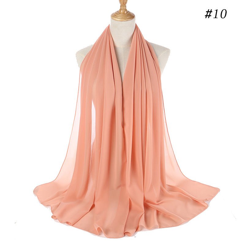 Mariam's Collection MH089 Pearl Chiffon Bubble Hijab — lifestyle context
