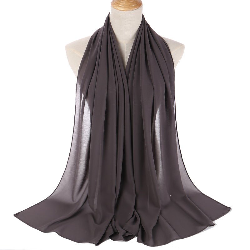 Mariam's Collection MH089 Pearl Chiffon Bubble Hijab — detail shot 7