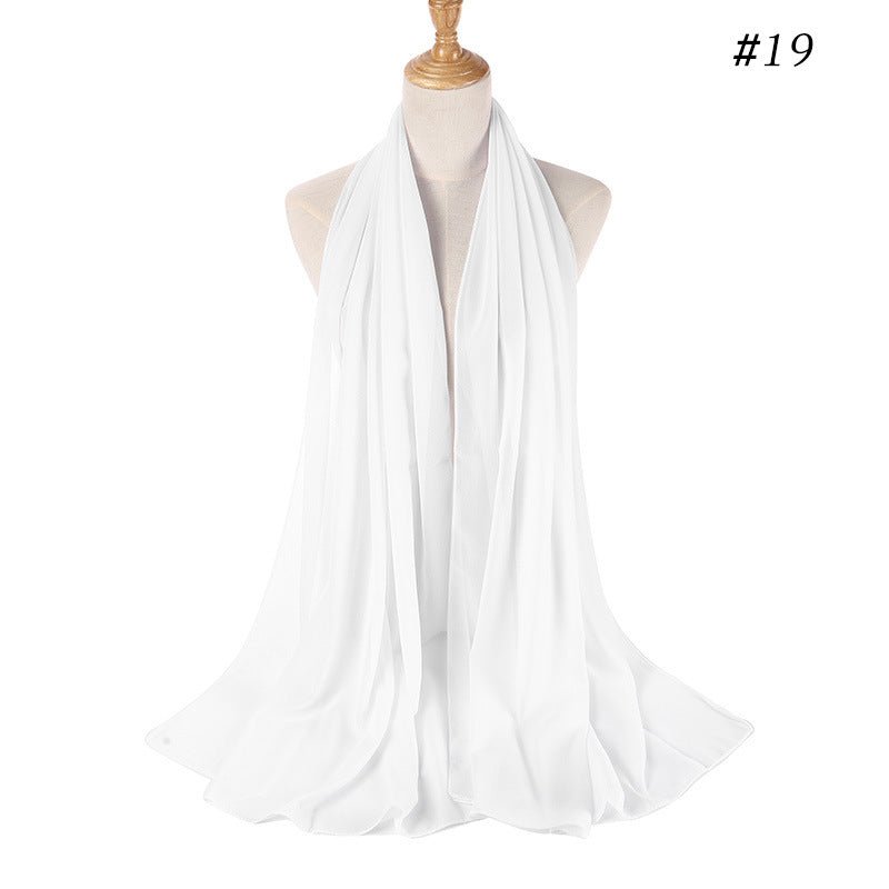 Mariam's Collection MH089 Pearl Chiffon Bubble Hijab — fabric or material detail