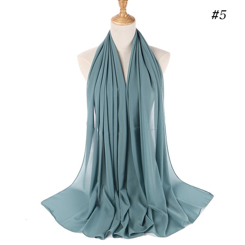 Mariam's Collection MH089 Pearl Chiffon Bubble Hijab — feature highlight
