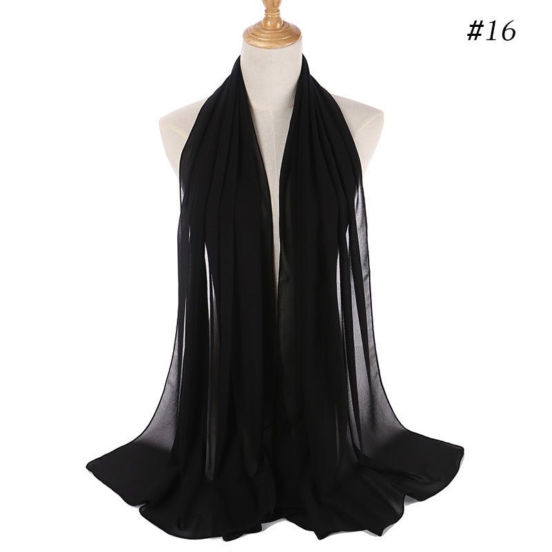 Mariam's Collection MH089 Pearl Chiffon Bubble Hijab — color detail