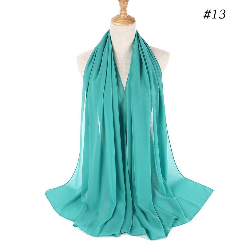 Mariam's Collection MH089 Pearl Chiffon Bubble Hijab — alternative angle