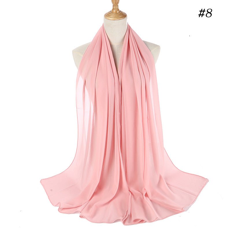 Mariam's Collection MH089 Pearl Chiffon Bubble Hijab — main product shot
