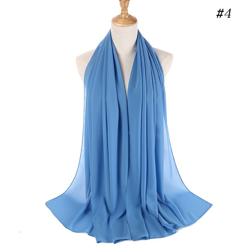 Mariam's Collection MH089 Pearl Chiffon Bubble Hijab — fabric or material detail