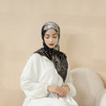 Mariam's Collection Mariam's Collection MH096 Printed Cashmere Touch Square Hijab — construction detail