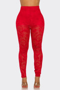 Midnight Muse Lace High-Waisted Pants