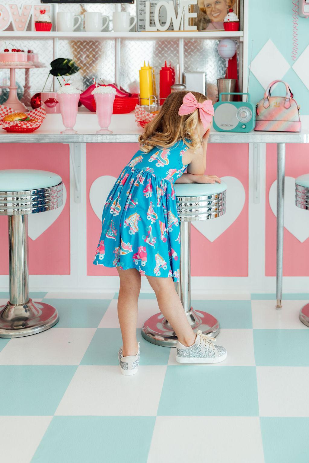Mila & Rose ® Let the Good Times Roll Tank Twirl Dress — back view