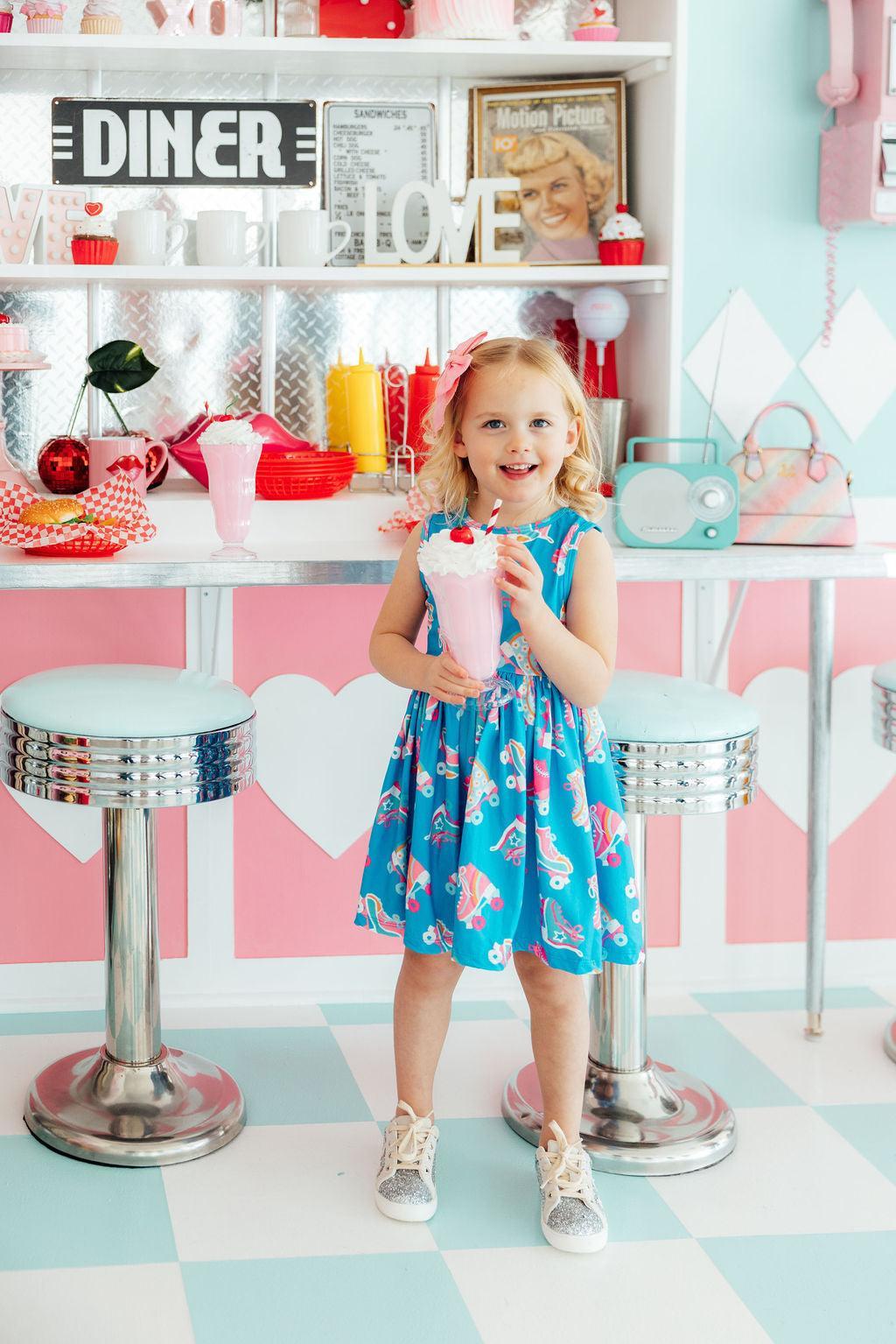 Mila & Rose ® Let the Good Times Roll Tank Twirl Dress — side view