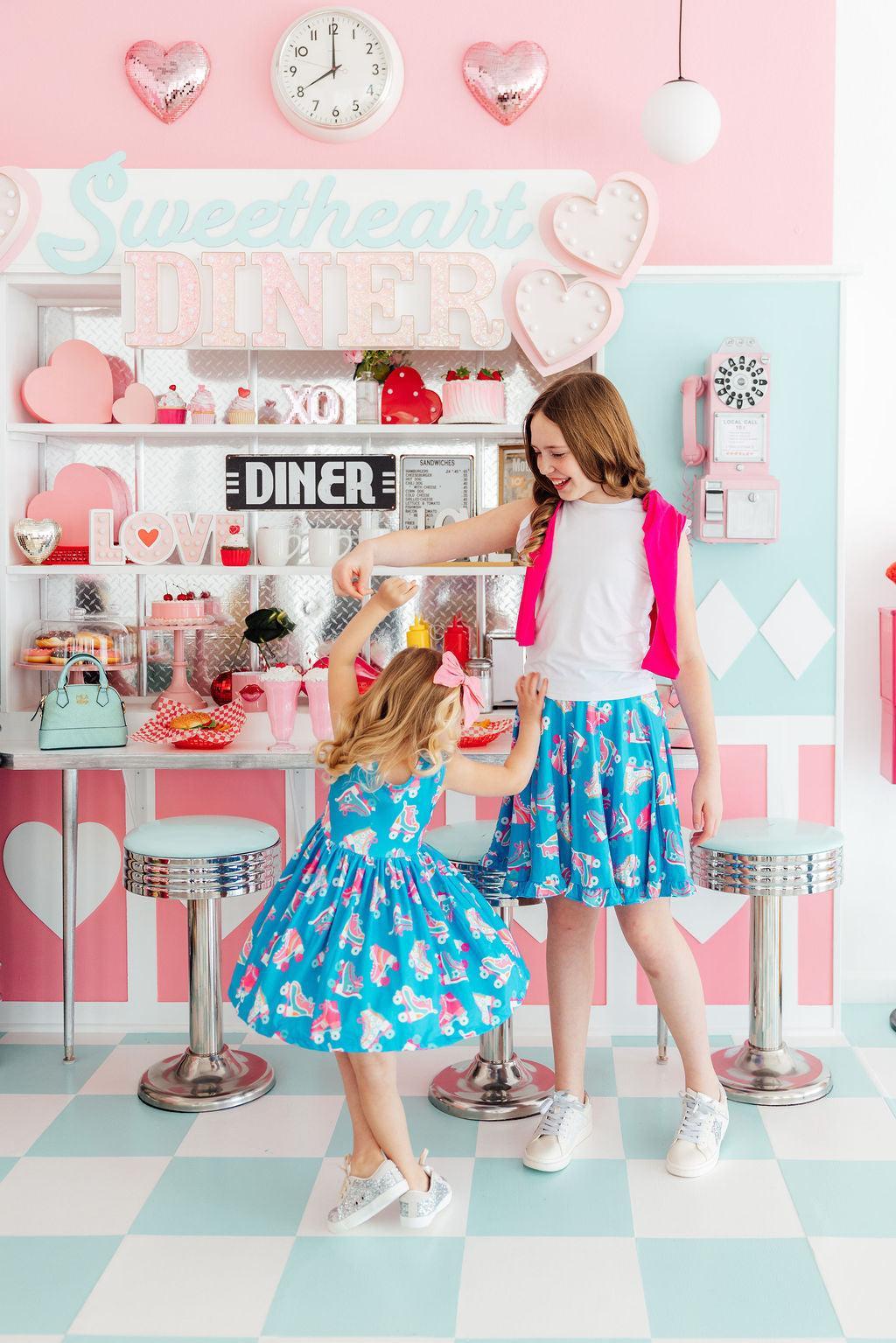 Mila & Rose ® Let the Good Times Roll Tank Twirl Dress — detail close-up