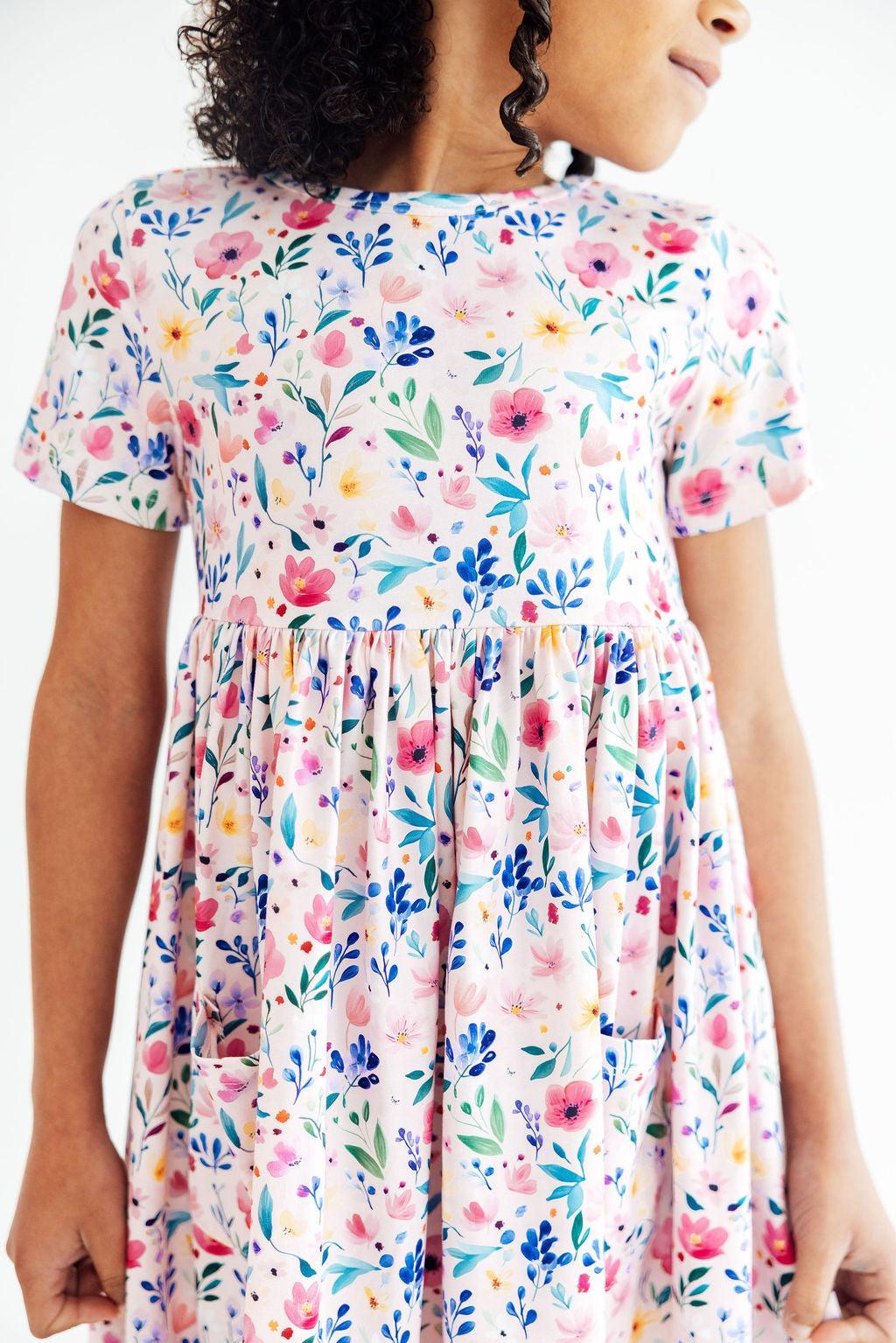 Mila & Rose ® Morning Meadows S/S Pocket Twirl Dress — main product shot
