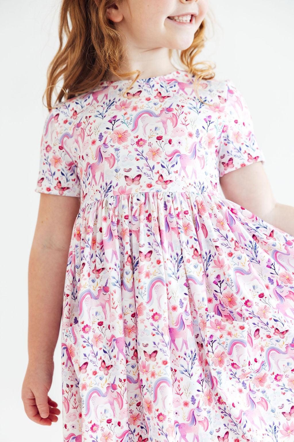 Mila & Rose ® Whimsical Woods S/S Pocket Twirl Dress — main product shot