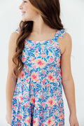 Mila & Rose ® Watercolor Floral Ruffle Maxi Dress — main product shot