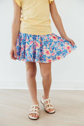 Mila & Rose ® Watercolor Floral Ruffle Twirl Skort — main product shot