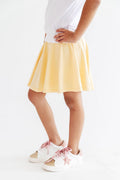 Mila & Rose ® Butter Yellow Twirl Skort — main product shot