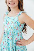 Mila & Rose ® Bluebell Breeze Ruffle Maxi Dress — main product shot