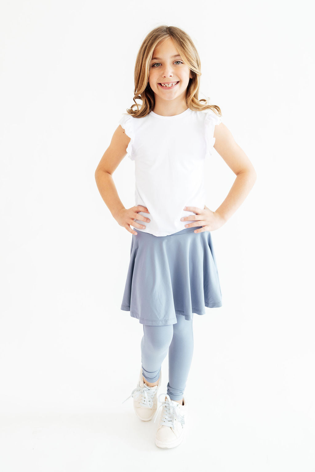 Mila & Rose ® Dusty Blue Twirl Skegging — lifestyle context