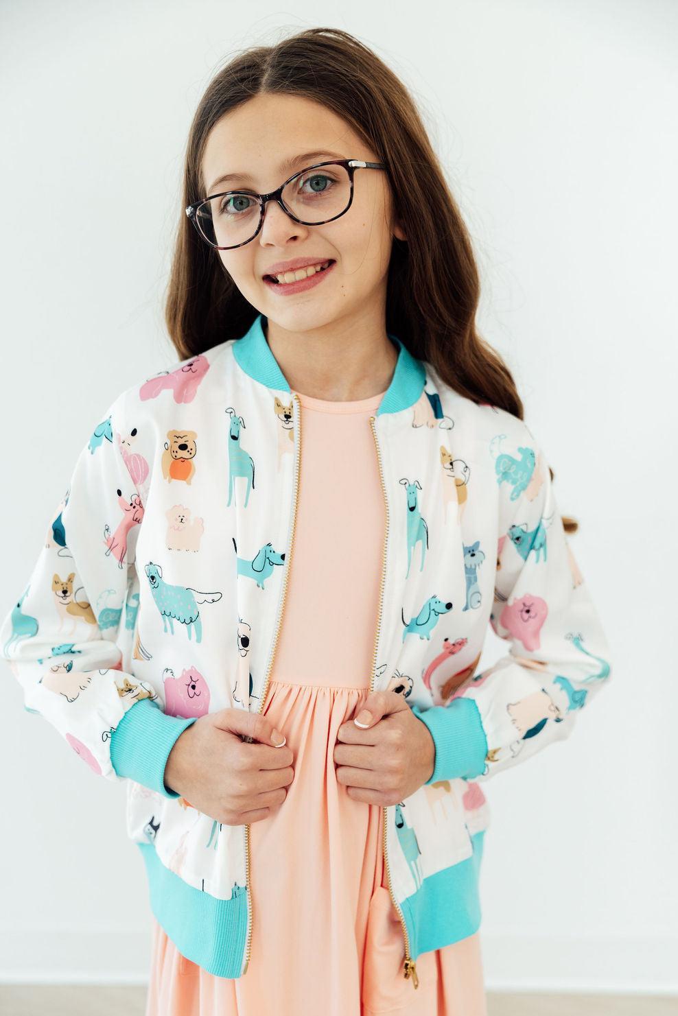 Mila & Rose ® Puppy Pals Satin Jacket — lifestyle context