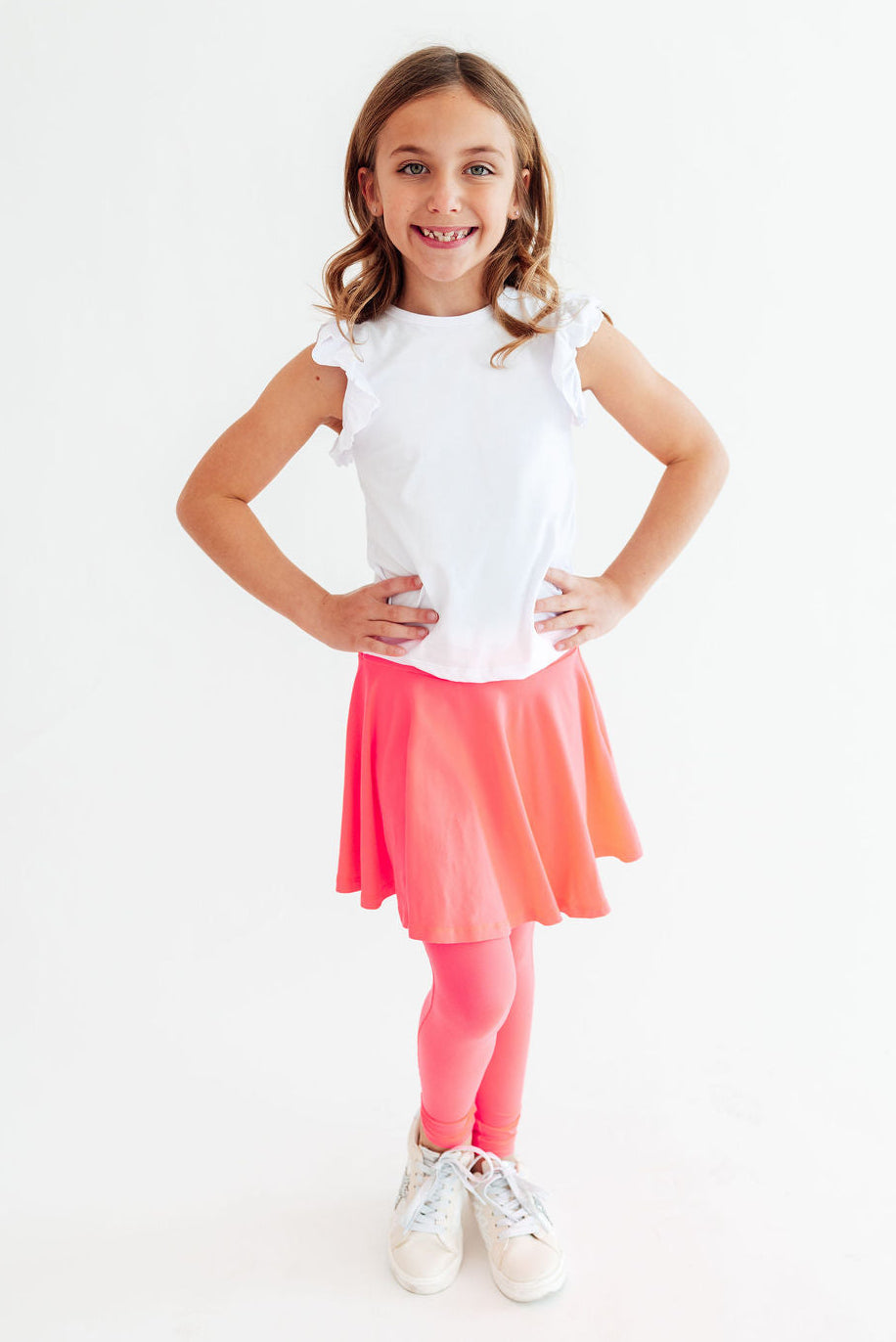 Mila & Rose ® Neon Pink Twirl Skegging — detail close-up