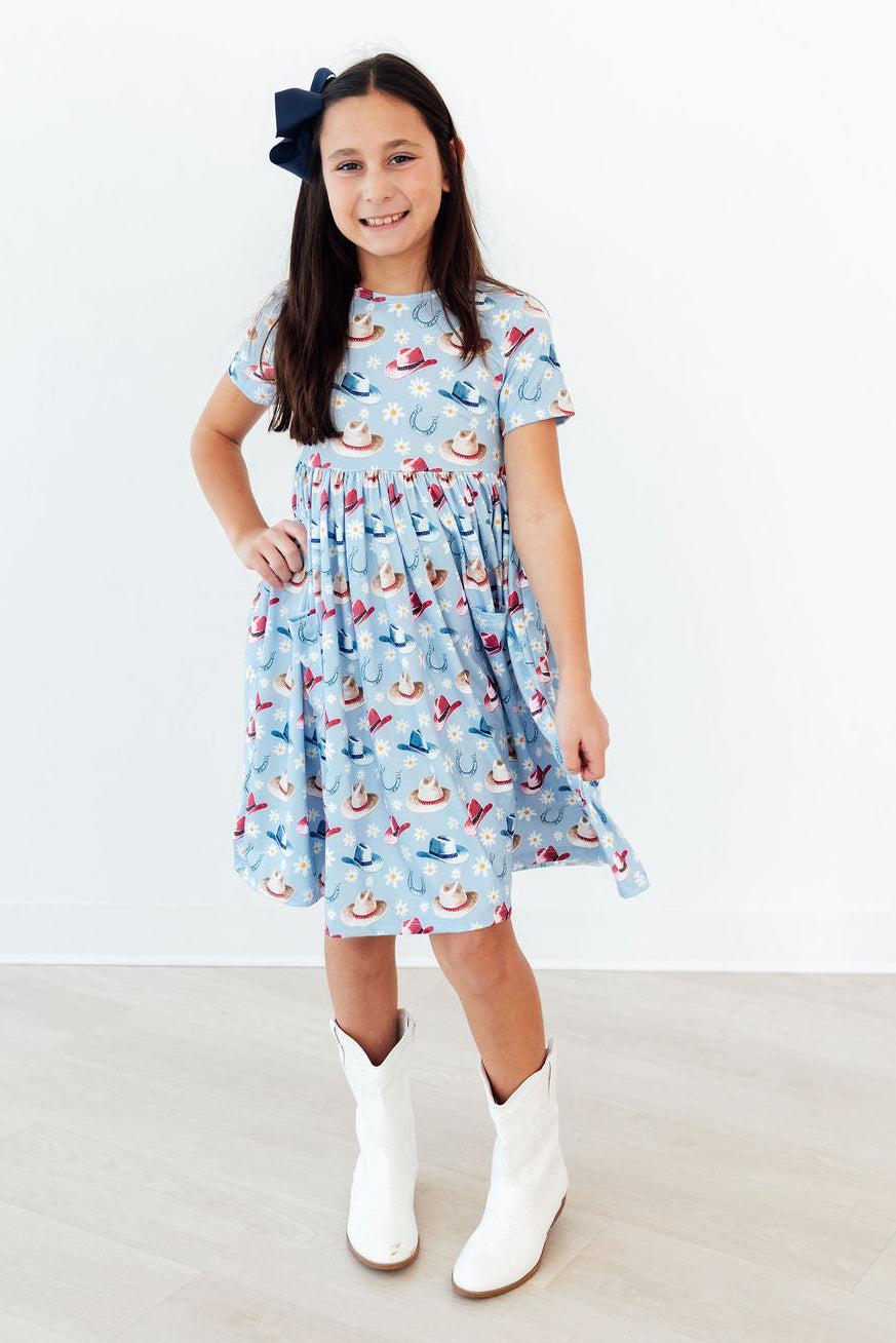 Mila & Rose ® SALE Tip Your Hat S/S Pocket Twirl Dress — lifestyle context