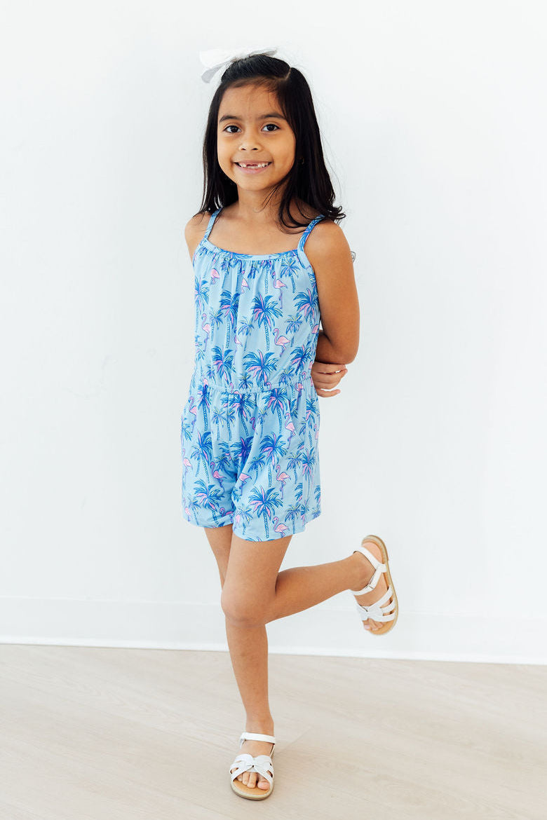 Mila & Rose ® Island Time Strappy Play Romper — alternative angle