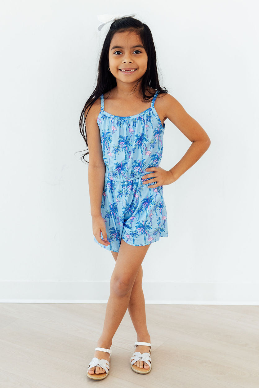 Mila & Rose ® Island Time Strappy Play Romper — in-use photo